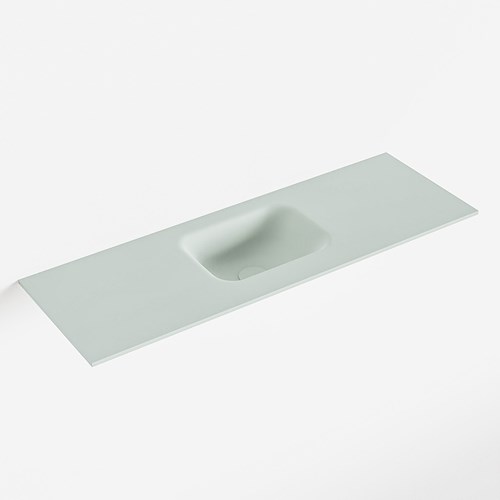 LEX Greey solid surface inleg wastafel voor toiletmeubel 90cm. Positie wasbak midden