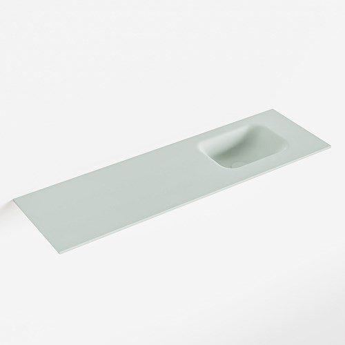 LEX Greey solid surface inleg wastafel voor toiletmeubel 100cm. Positie wasbak rechts