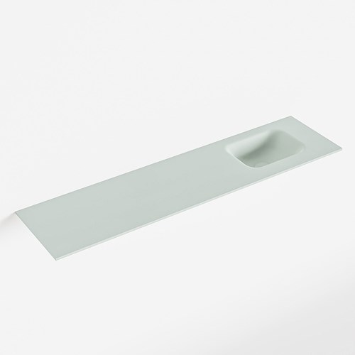 LEX Greey solid surface inleg wastafel voor toiletmeubel 120cm. Positie wasbak rechts