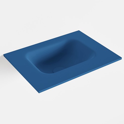 LEX Jeans solid surface inleg wastafel voor toiletmeubel 40cm. Positie wasbak midden