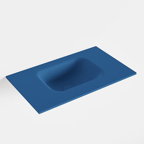 LEX Jeans solid surface inleg wastafel voor toiletmeubel 50cm. Positie wasbak midden