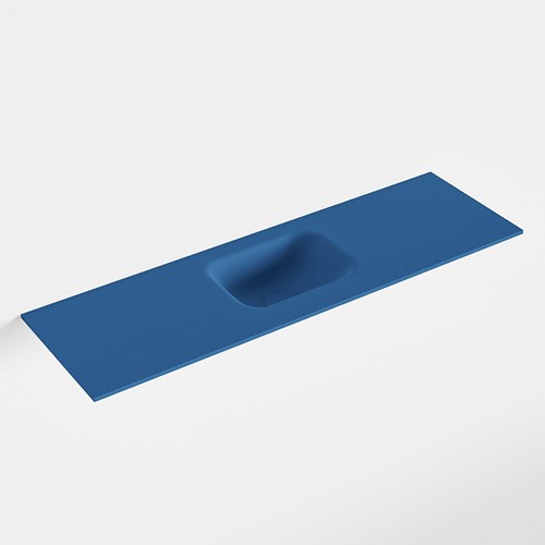 LEX Jeans solid surface inleg wastafel voor toiletmeubel 100cm. Positie wasbak midden