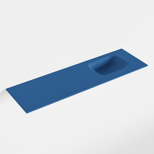 LEX Jeans solid surface inleg wastafel voor toiletmeubel 100cm. Positie wasbak rechts