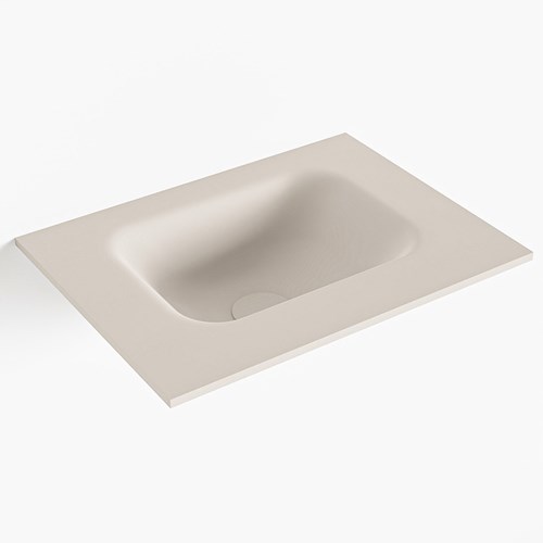 LEX Linen solid surface inleg wastafel voor toiletmeubel 40cm. Positie wasbak midden