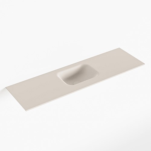 LEX Linen solid surface inleg wastafel voor toiletmeubel 100cm. Positie wasbak midden