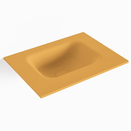 LEX Ocher solid surface inleg wastafel voor toiletmeubel 40cm. Positie wasbak midden