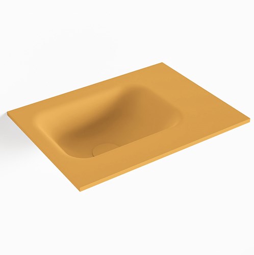 LEX Ocher solid surface inleg wastafel voor toiletmeubel 40cm. Positie wasbak links