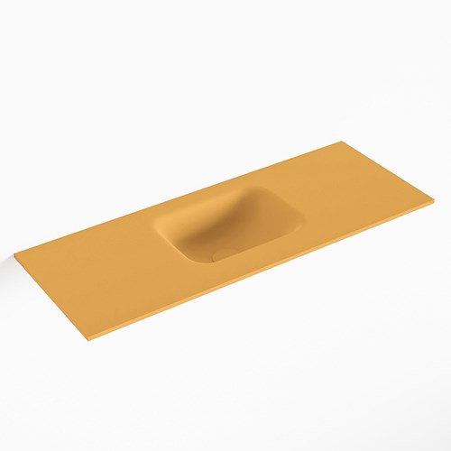 LEX Ocher solid surface inleg wastafel voor toiletmeubel 80cm. Positie wasbak midden