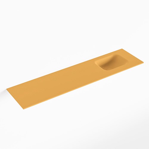 LEX Ocher solid surface inleg wastafel voor toiletmeubel 120cm. Positie wasbak rechts