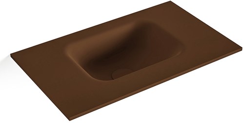 LEX Rust solid surface inleg wastafel voor toiletmeubel 50cm. Positie wasbak midden