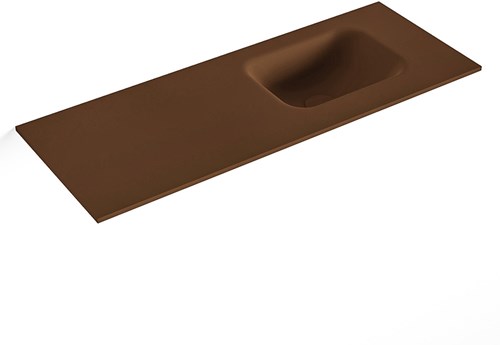 LEX Rust solid surface inleg wastafel voor toiletmeubel 80cm. Positie wasbak rechts
