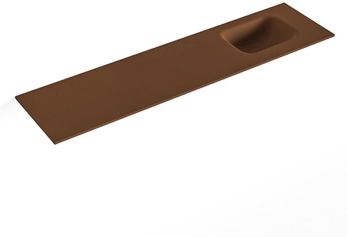LEX Rust solid surface inleg wastafel voor toiletmeubel 120cm. Positie wasbak rechts