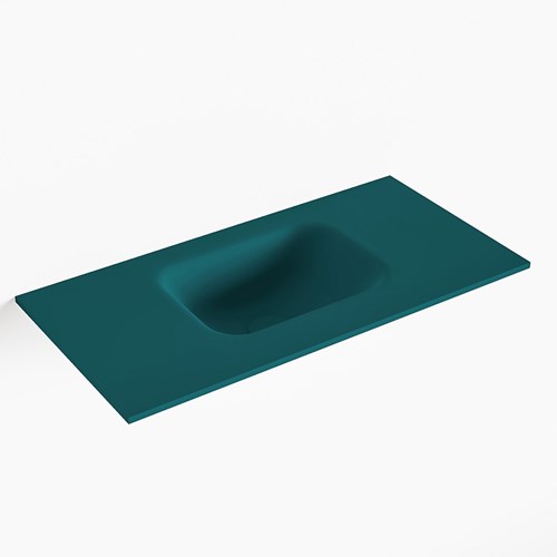 LEX Smag solid surface inleg wastafel voor toiletmeubel 60cm. Positie wasbak midden
