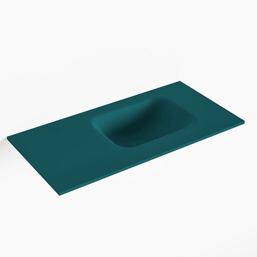 LEX Smag solid surface inleg wastafel voor toiletmeubel 60cm. Positie wasbak rechts