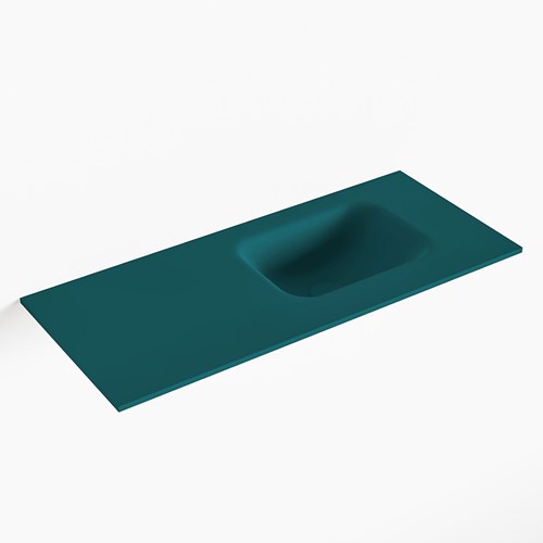 LEX Smag solid surface inleg wastafel voor toiletmeubel 70cm. Positie wasbak rechts
