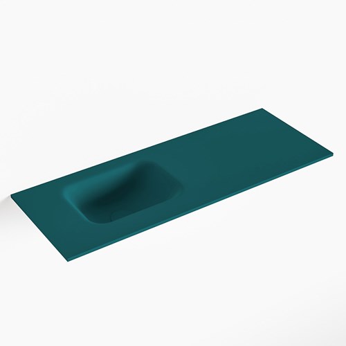 LEX Smag solid surface inleg wastafel voor toiletmeubel 80cm. Positie wasbak links