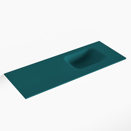 LEX Smag solid surface inleg wastafel voor toiletmeubel 80cm. Positie wasbak rechts