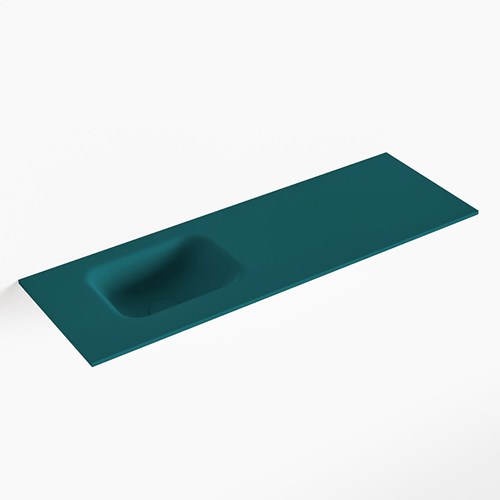 LEX Smag solid surface inleg wastafel voor toiletmeubel 90cm. Positie wasbak links