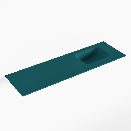 LEX Smag solid surface inleg wastafel voor toiletmeubel 100cm. Positie wasbak rechts