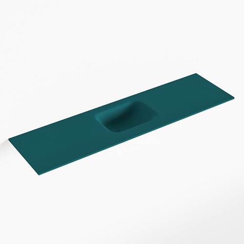LEX Smag solid surface inleg wastafel voor toiletmeubel 110cm. Positie wasbak midden