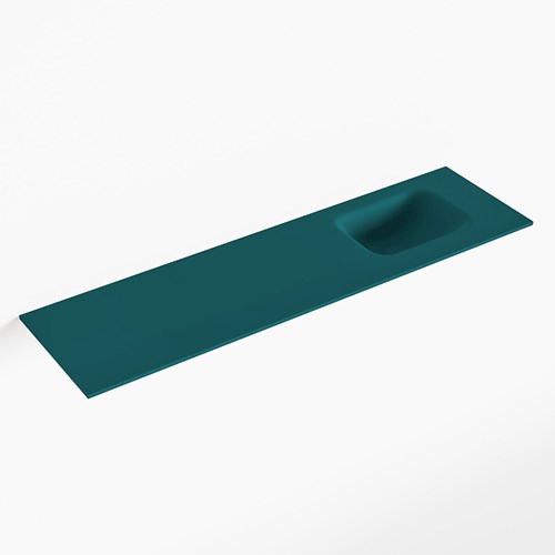 LEX Smag solid surface inleg wastafel voor toiletmeubel 110cm. Positie wasbak rechts