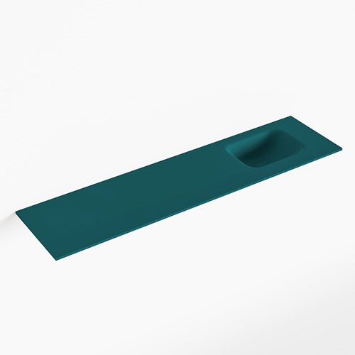 LEX Smag solid surface inleg wastafel voor toiletmeubel 120cm. Positie wasbak rechts