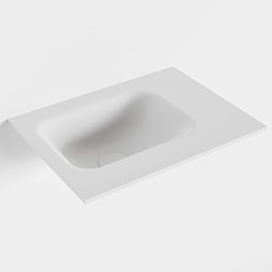LEX Talc Inset / Built-in Basin solid surface 41cm. Position basin Left.