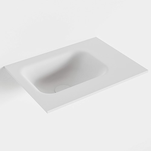 LEX Talc Lavabo encastrado solid surface 41cm. Posición del fregadero Izquierda.