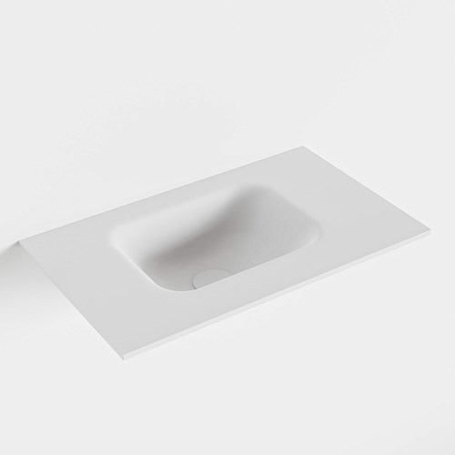 LEX Talc Lavabo incasso solid surface 51cm. Posizione lavabo Sinistra.