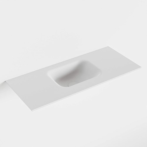 LEX Talc solid surface inleg wastafel voor toiletmeubel 70cm. Positie wasbak midden