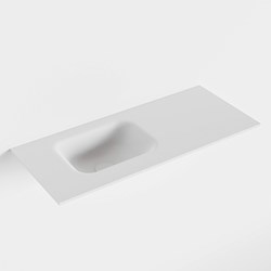 LEX Talc Inset / Built-in Basin solid surface 71cm. Position basin Left.