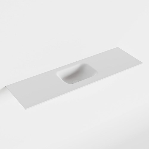 LEX Talc solid surface inleg wastafel voor toiletmeubel 100cm. Positie wasbak midden