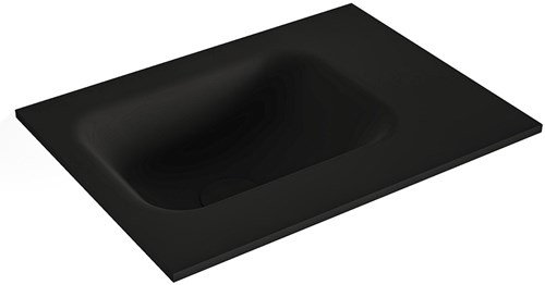 LEX Urban solid surface inleg wastafel voor toiletmeubel 40cm. Positie wasbak links