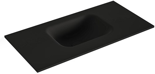LEX Urban solid surface inleg wastafel voor toiletmeubel 60cm. Positie wasbak midden