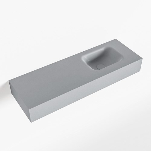 LEX Plata vrijhangende solid surface wastafel 90cm. Positie wasbak rechts