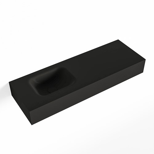 LEX Urban vrijhangende solid surface wastafel 90cm. Positie wasbak links