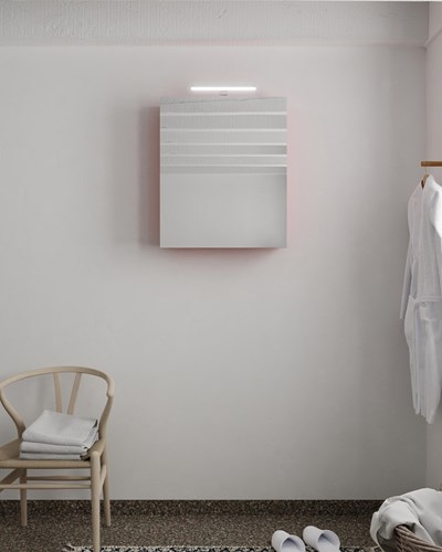 CUBB mirror cabinet 50x70x16cm color Fire with 1 door.