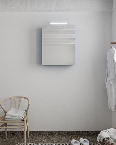 CUBB spiegelkast 60x70x16cm kleur jeans met 1 deur.