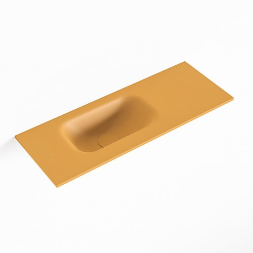 EDEN Ocher solid surface inleg wastafel voor toiletmeubel 60cm. Positie wasbak links