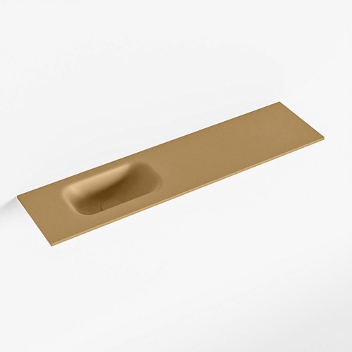 EDEN Oro solid surface inleg wastafel voor toiletmeubel 90cm. Positie wasbak links