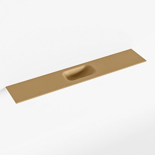 EDEN Oro solid surface inleg wastafel voor toiletmeubel 120cm. Positie wasbak midden