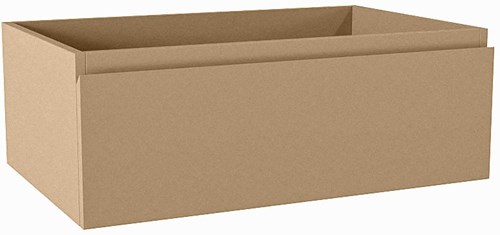 FOGE badmeubel onderkast 70cm 1 lade kleur Oro 45cm diep, Geen uitsparing in lade.