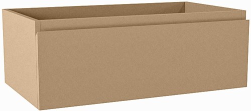 FOGE badmeubel onderkast 70cm 1 lade kleur Oro 41cm diep, Geen uitsparing in lade.