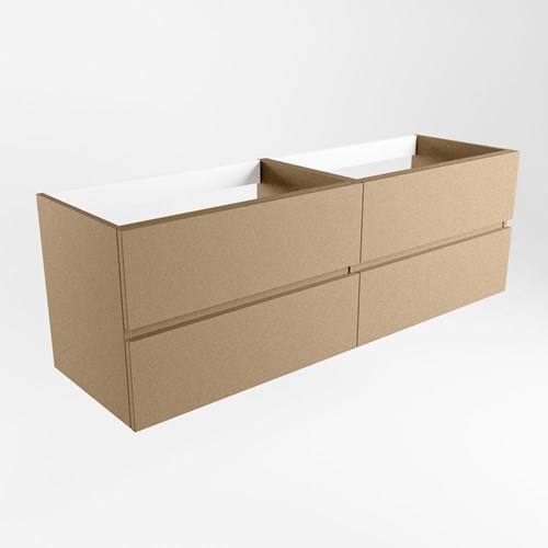 VICA badmeubel onderkast 150cm 4 lades kleur Oro, Links uitsparing in lade.