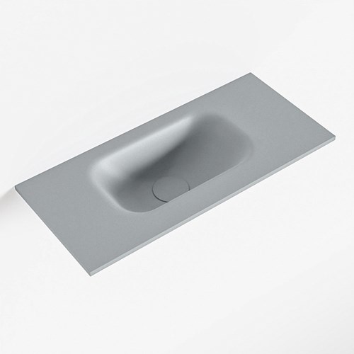 EDEN Plata solid surface inleg wastafel voor toiletmeubel 50cm. Positie wasbak links