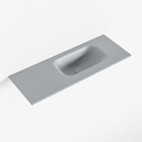 EDEN Plata solid surface inleg wastafel voor toiletmeubel 60cm. Positie wasbak rechts