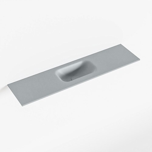 EDEN Plata solid surface inleg wastafel voor toiletmeubel 90cm. Positie wasbak midden