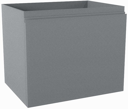 FLOTT badmeubel onderkast 60cm 2 lades kleur Plata, Geen uitsparing in lade.