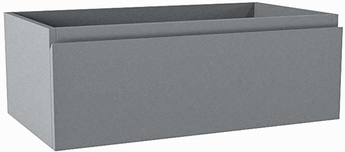 FOGE badmeubel onderkast 70cm 1 lade kleur Plata 40cm diep, Geen uitsparing in lade.