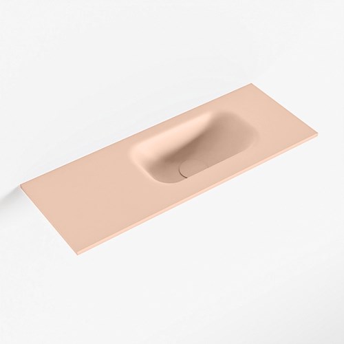 EDEN Rosee solid surface inleg wastafel voor badmeubel 61cm. Positie wasbak rechts